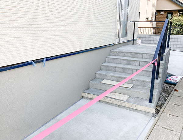 一戸建てのモルタル部分